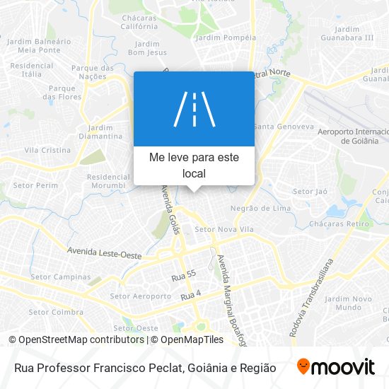 Rua Professor Francisco Peclat mapa