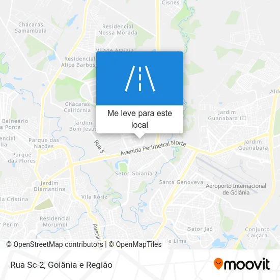 Rua Sc-2 mapa
