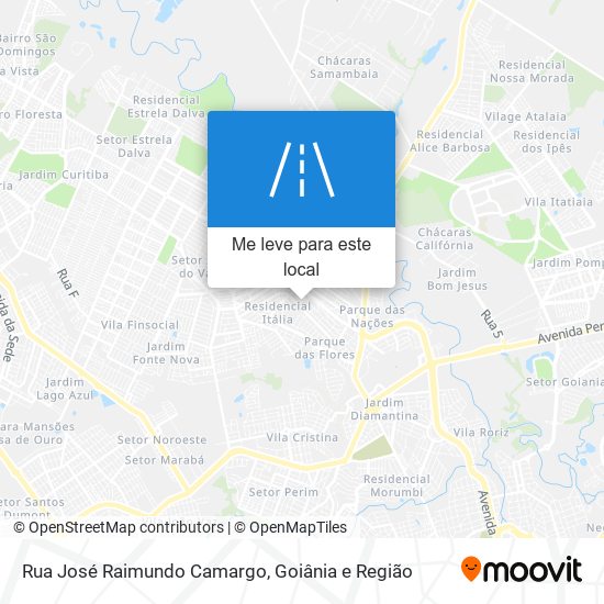 Rua José Raimundo Camargo mapa