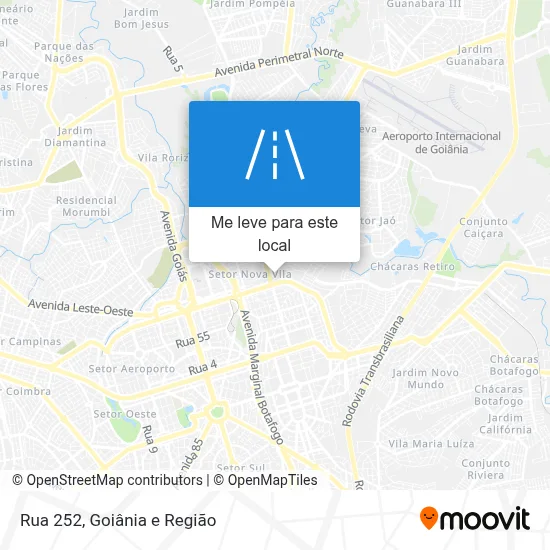 Rua 252 mapa