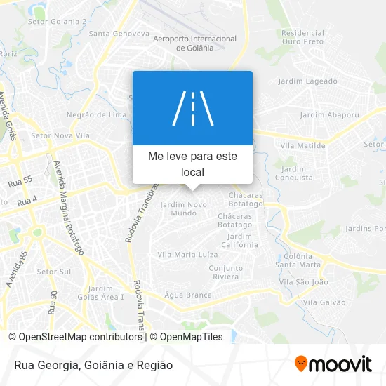 Rua Georgia mapa