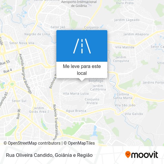 Rua Oliveira Candido mapa