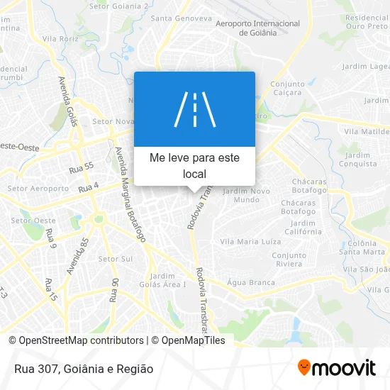 Rua 307 mapa