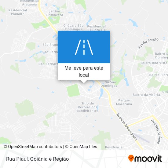 Rua Piauí mapa