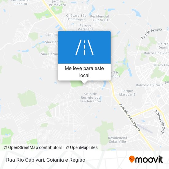 Rua Rio Capivari mapa