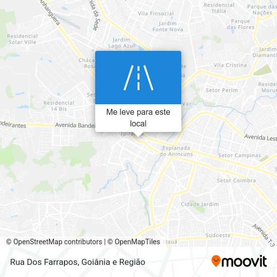 Rua Dos Farrapos mapa
