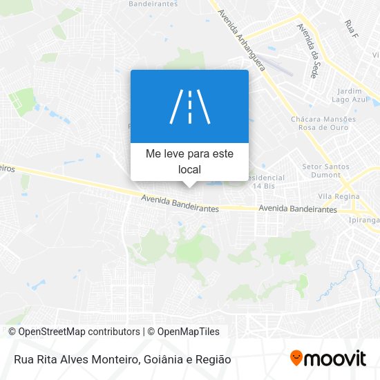 Rua Rita Alves Monteiro mapa