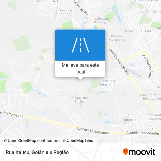 Rua Itaucu mapa