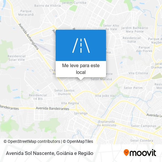 Avenida Sol Nascente mapa