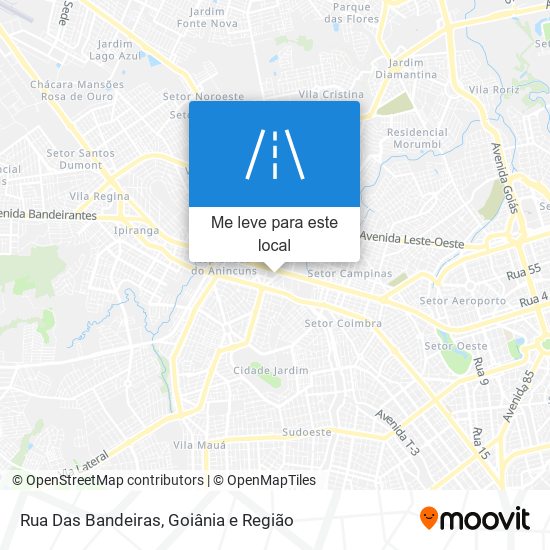 Rua Das Bandeiras mapa