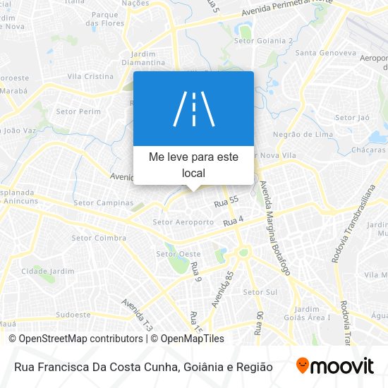 Rua Francisca Da Costa Cunha mapa