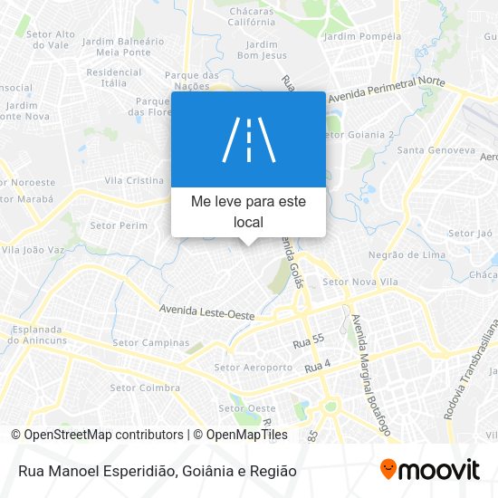 Rua Manoel Esperidião mapa