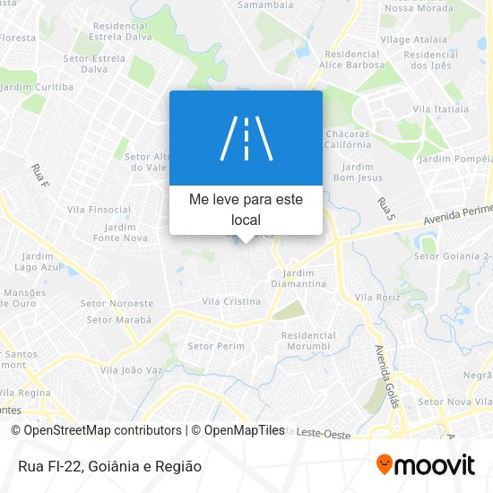Rua Fl-22 mapa