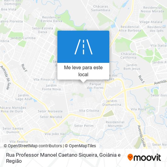 Rua Professor Manoel Caetano Siqueira mapa