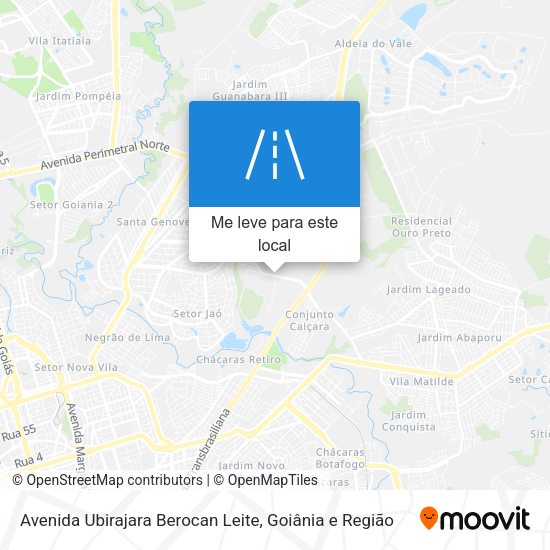 Avenida Ubirajara Berocan Leite mapa