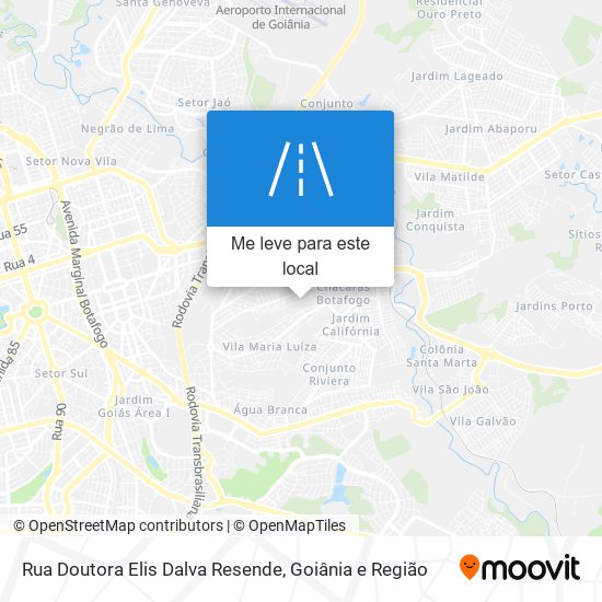 Rua Doutora Elis Dalva Resende mapa