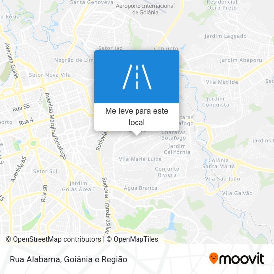 Rua Alabama mapa