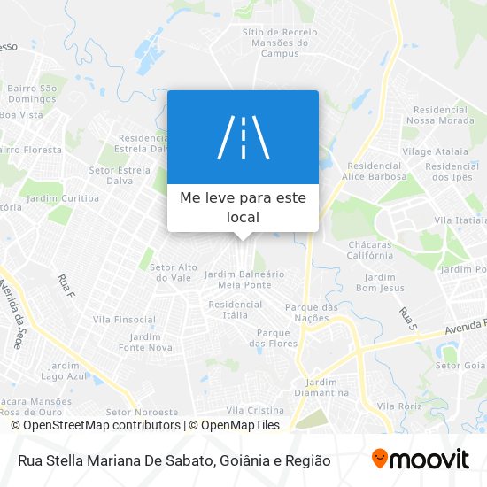Rua Stella Mariana De Sabato mapa