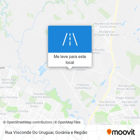Rua Visconde Do Uruguai mapa