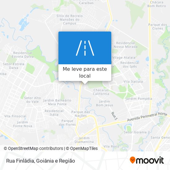 Rua Finlâdia mapa