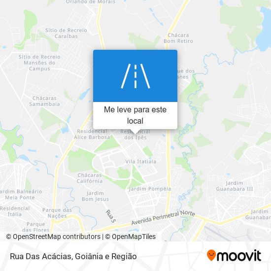 Rua Das Acácias mapa