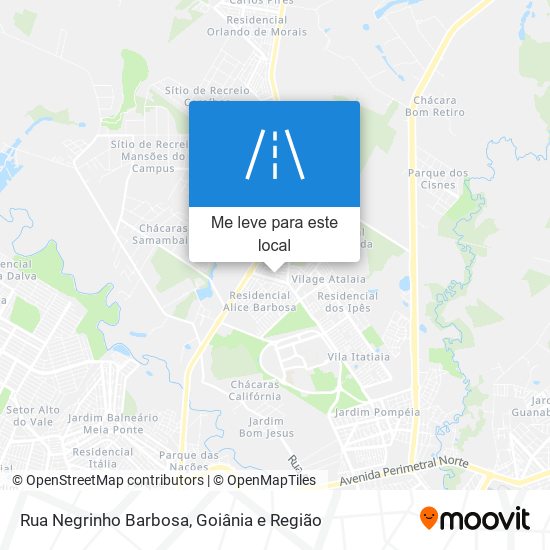 Rua Negrinho Barbosa mapa