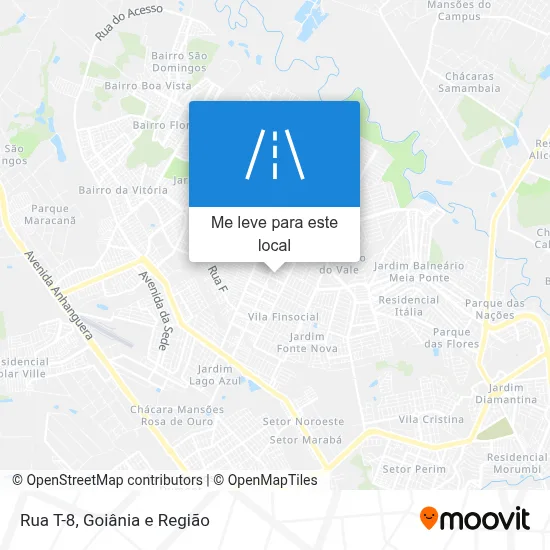 Rua T-8 mapa