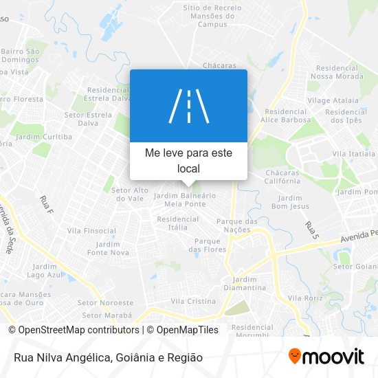 Rua Nilva Angélica mapa