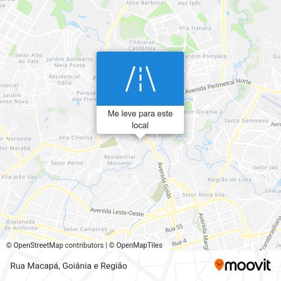 Rua Macapá mapa