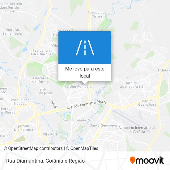 Rua Diamantina mapa