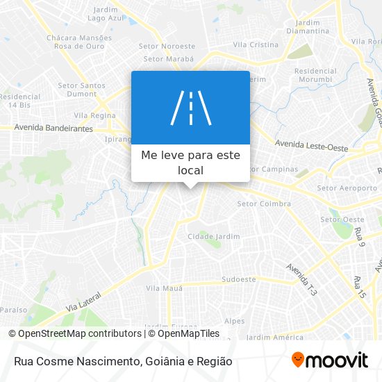 Rua Cosme Nascimento mapa