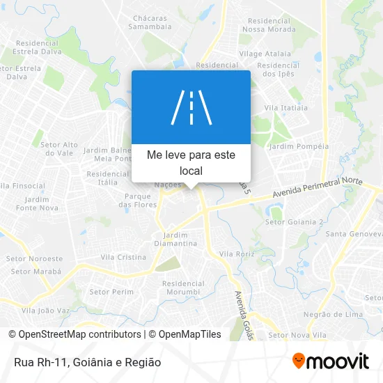 Rua Rh-11 mapa