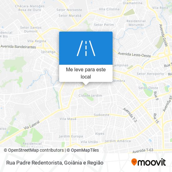 Rua Padre Redentorista mapa