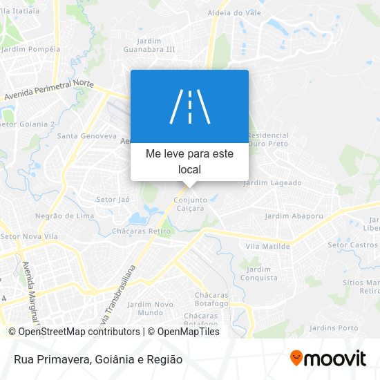 Rua Primavera mapa