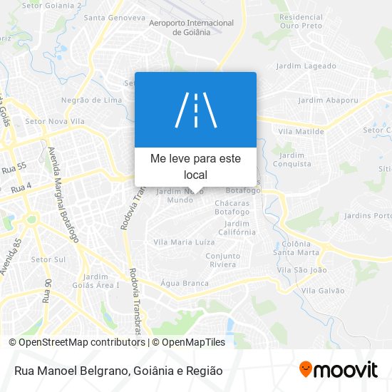 Rua Manoel Belgrano mapa