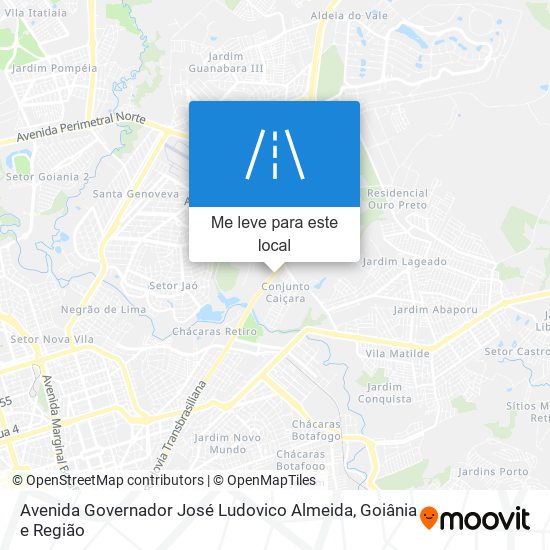 Avenida Governador José Ludovico Almeida mapa