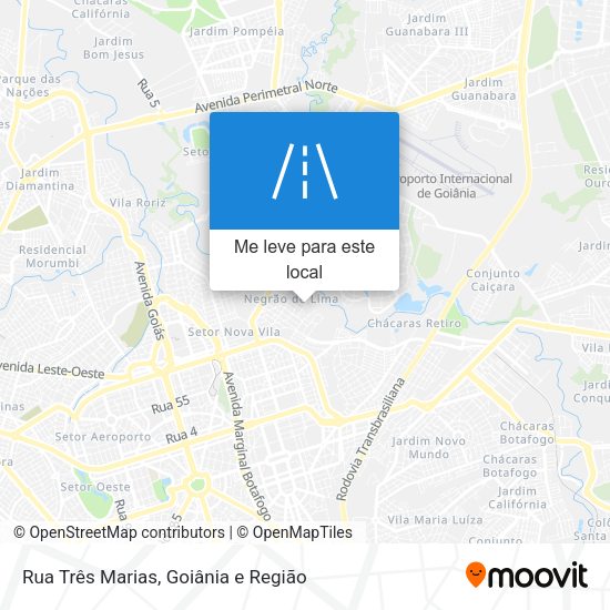 Rua Três Marias mapa