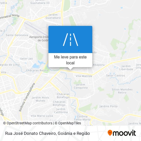 Rua José Donato Chaveiro mapa