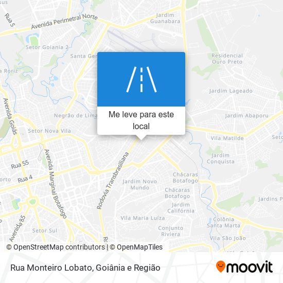 Rua Monteiro Lobato mapa