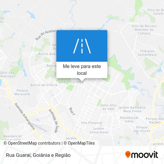 Rua Guaraí mapa