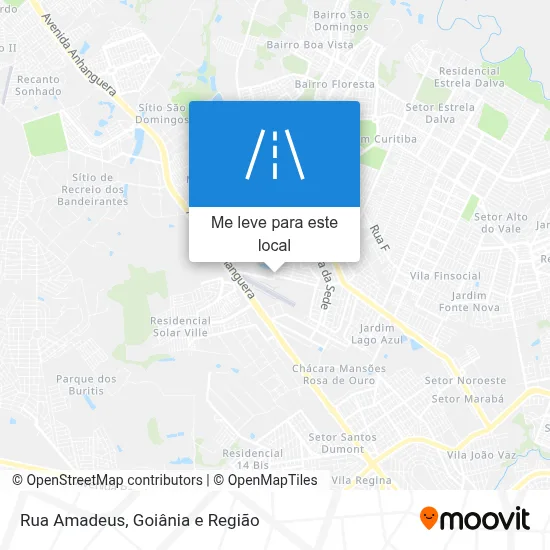 Rua Amadeus mapa