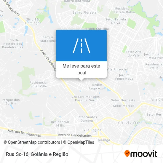 Rua Sc-16 mapa