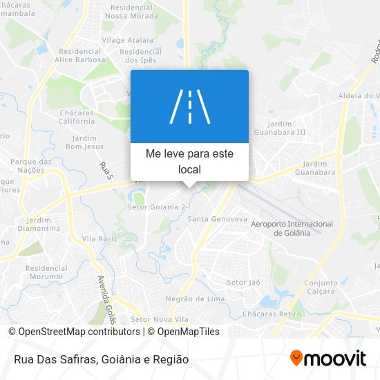 Rua Das Safiras mapa