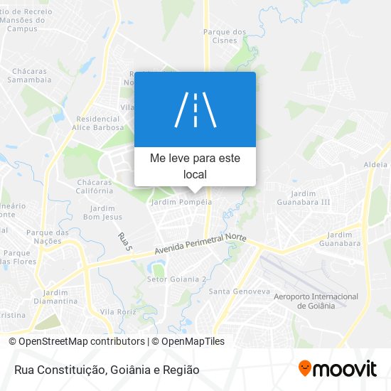 Rua Constituição mapa