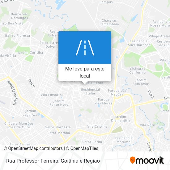 Rua Professor Ferreira mapa