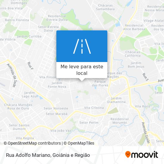 Rua Adolfo Mariano mapa