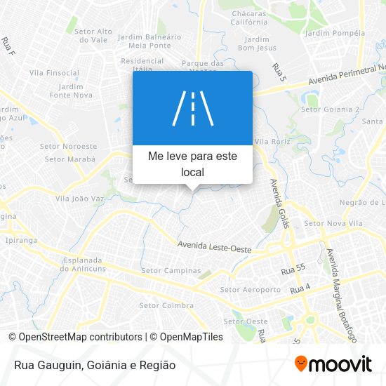 Rua Gauguin mapa