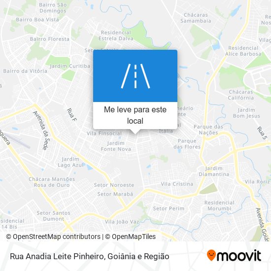 Rua Anadia Leite Pinheiro mapa