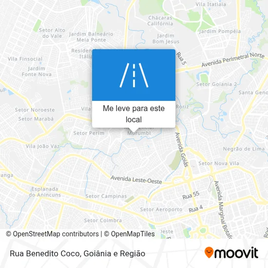 Rua Benedito Coco mapa