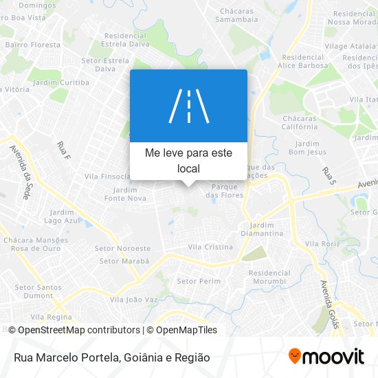 Rua Marcelo Portela mapa